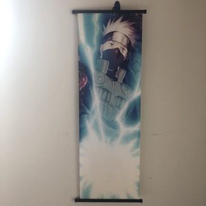 Naruto Shippuden Kakashi Chidori Wall Scroll